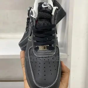 New Nike Air Force Coustom Black Fashion Shoes