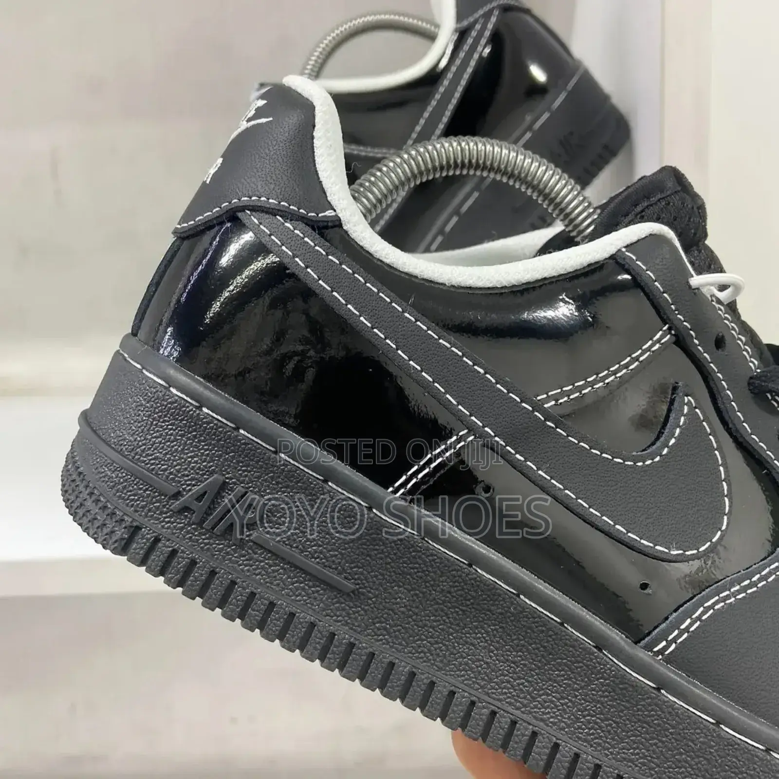 New Nike Air Force Coustom Black Fashion Shoes