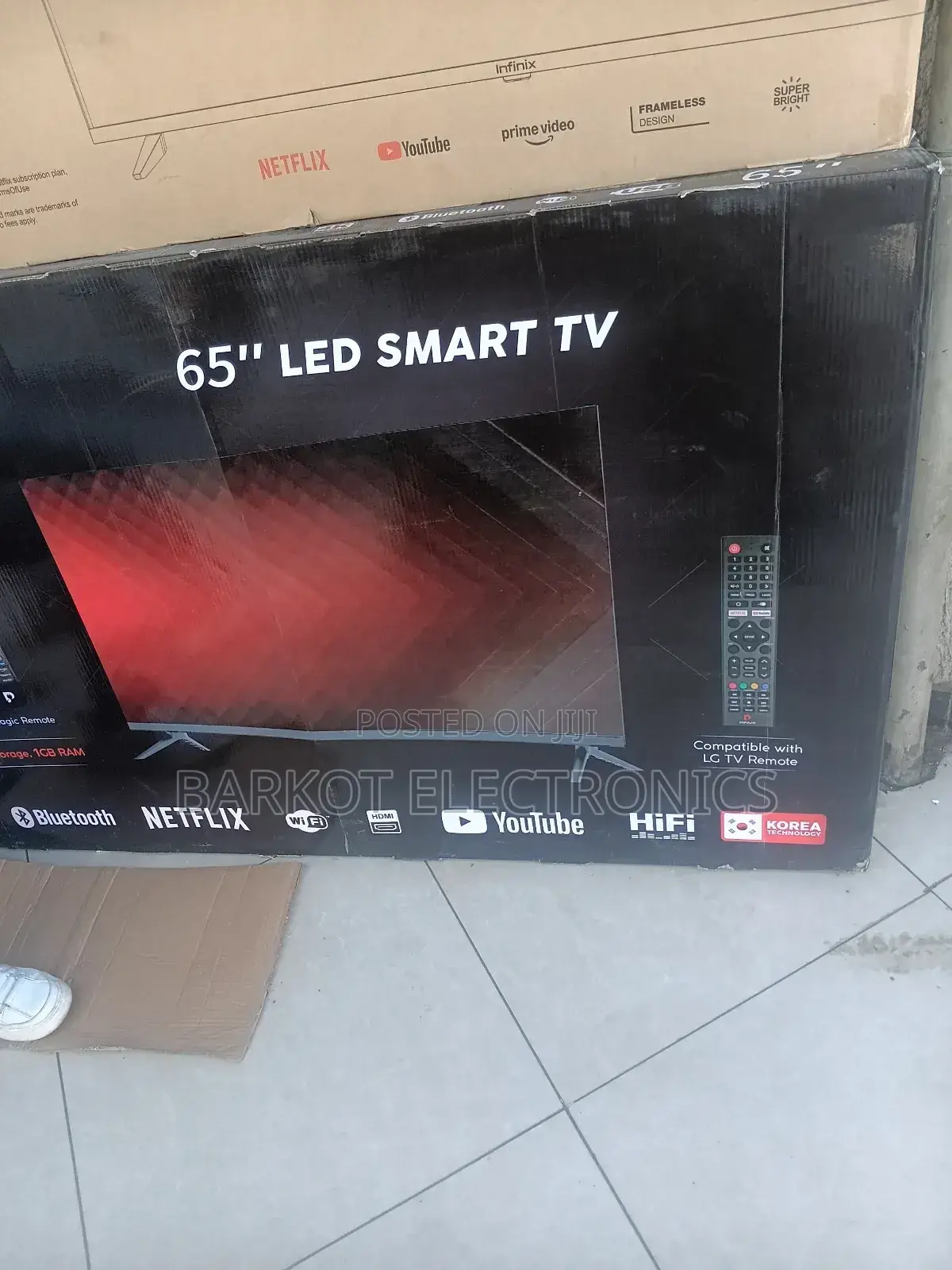 Popular 65 Inch Led Smart Tv Andraid Doubele Gelass