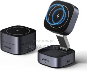 Photo - Virton 15w Fast Wireless Car Charger - Magnetic Phone Holder