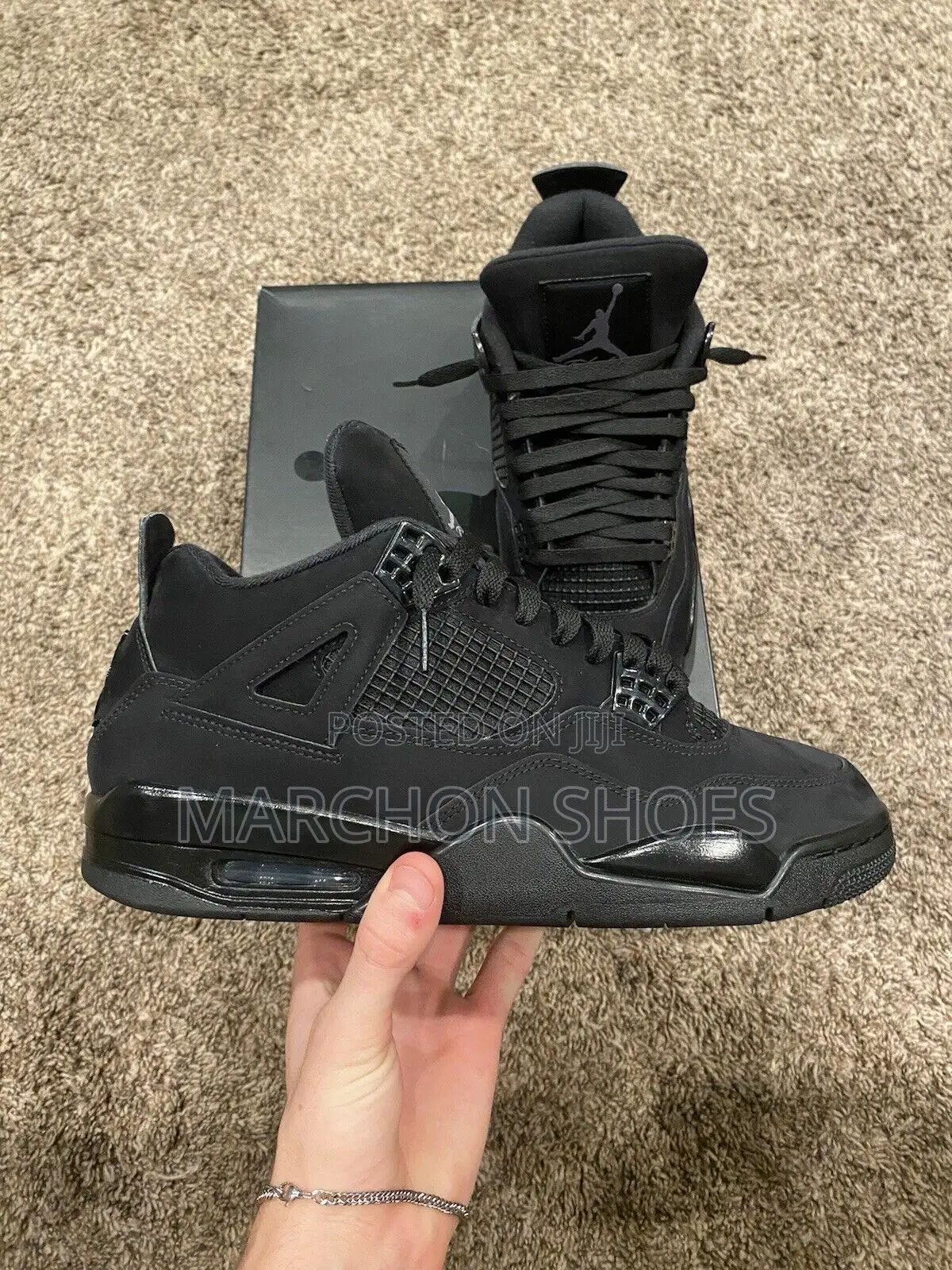 “Black Cat” Nike Air Jordan 4 Retro — Women