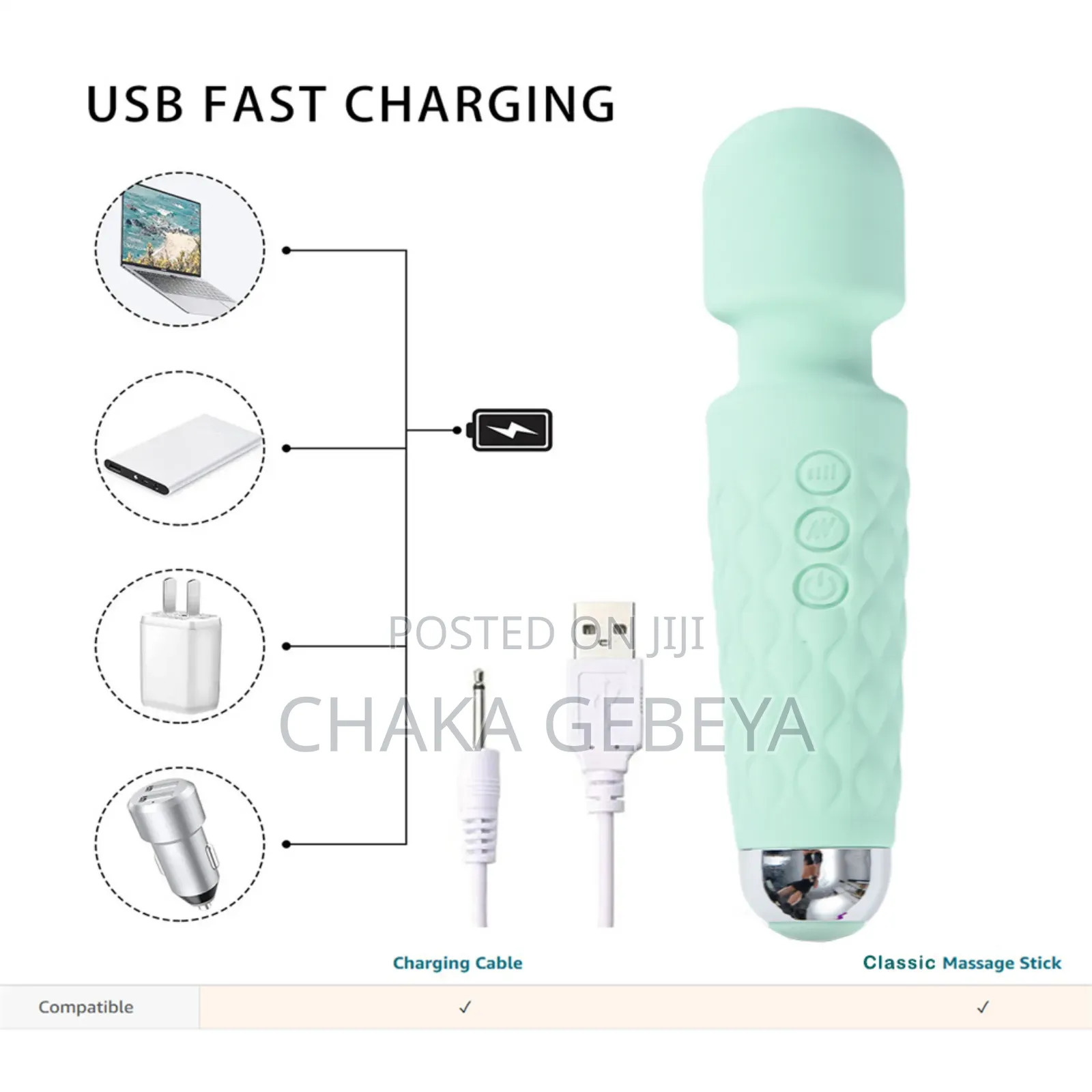 Relieve Muscle Pain Stress - Powerful Handheld Personal Massager