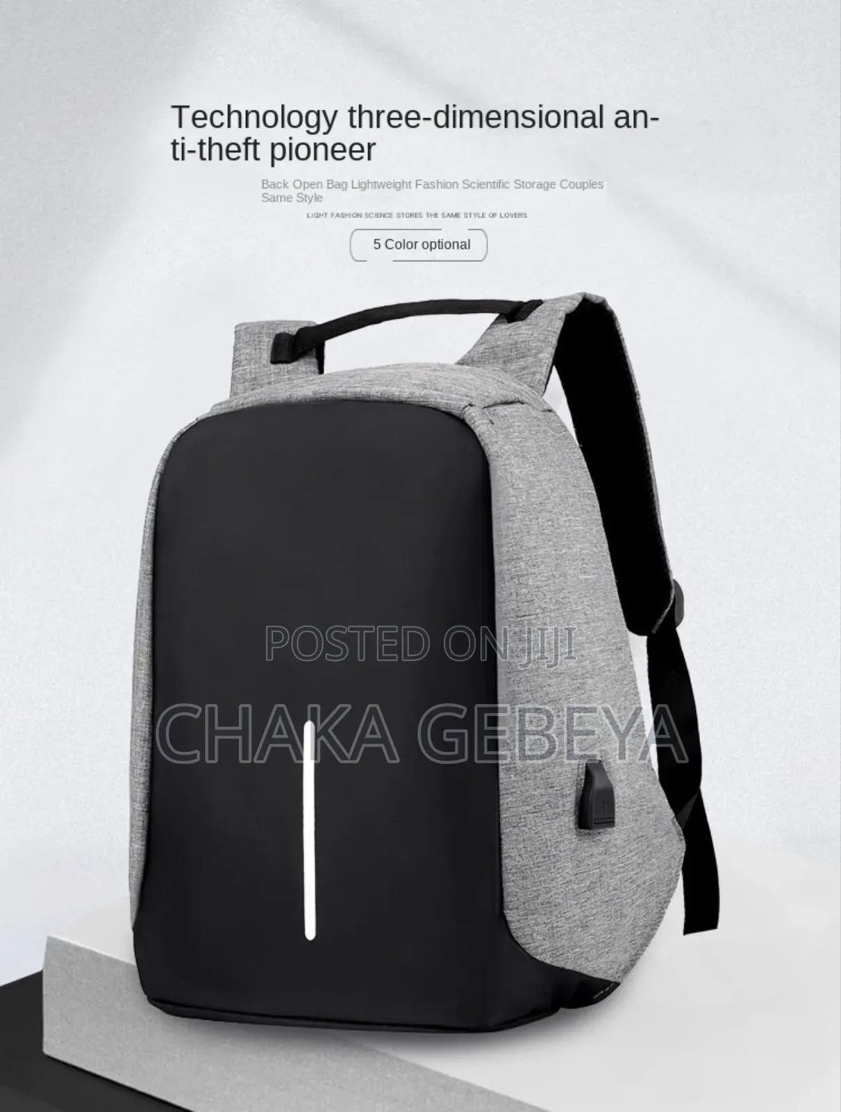 Anti-Theft Laptop Backpack 15.6" With Usb Charging Port - Waterproof