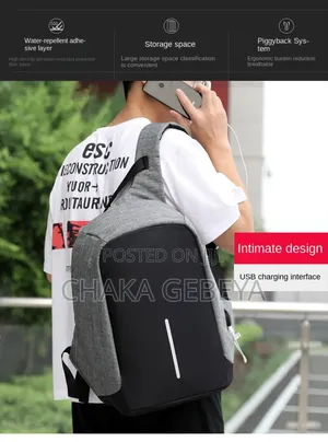 Anti-Theft Laptop Backpack 15.6" With Usb Charging Port - Waterproof