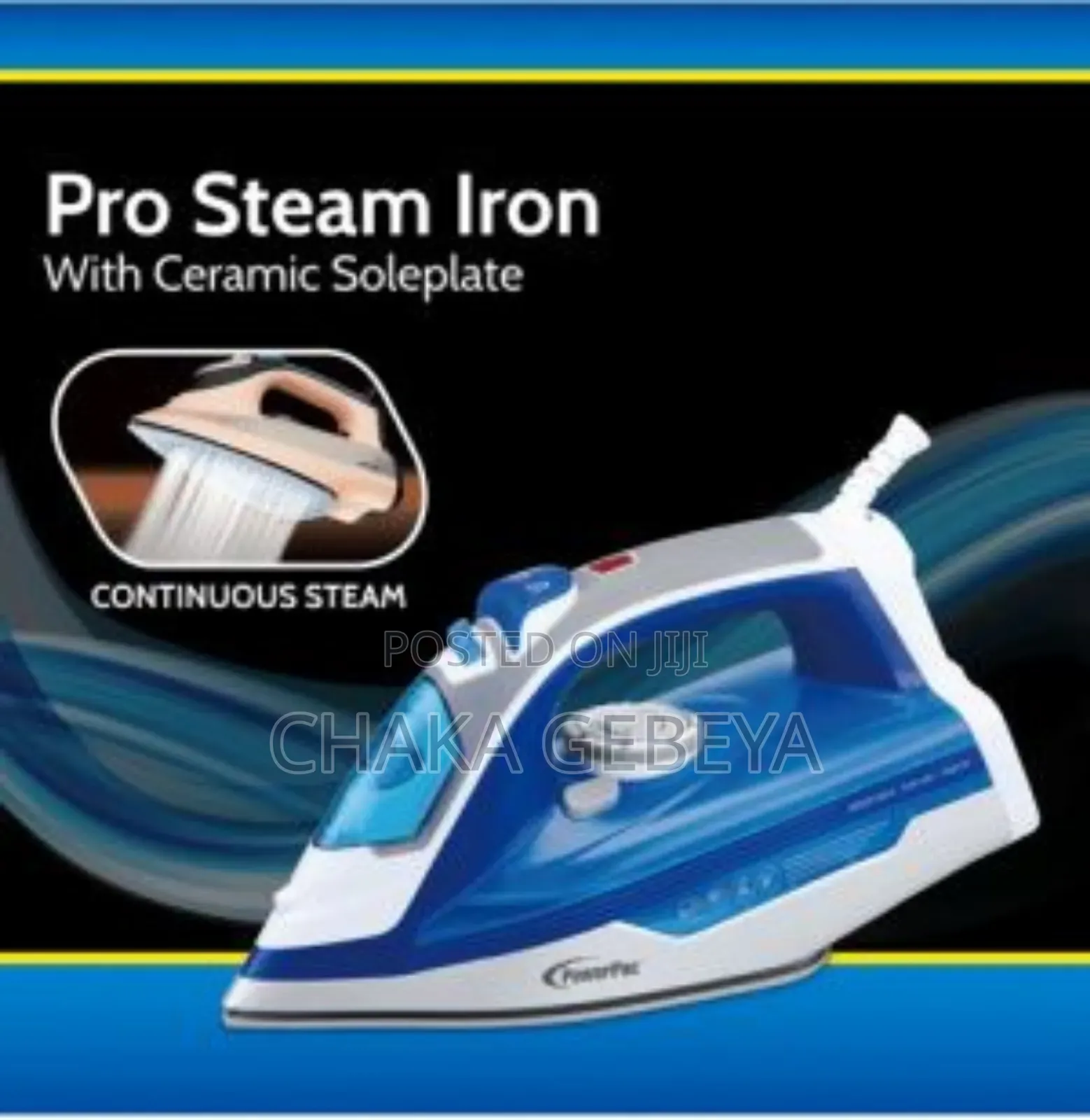 Professional Steam Iron for Crisp Clothes - Easy Use