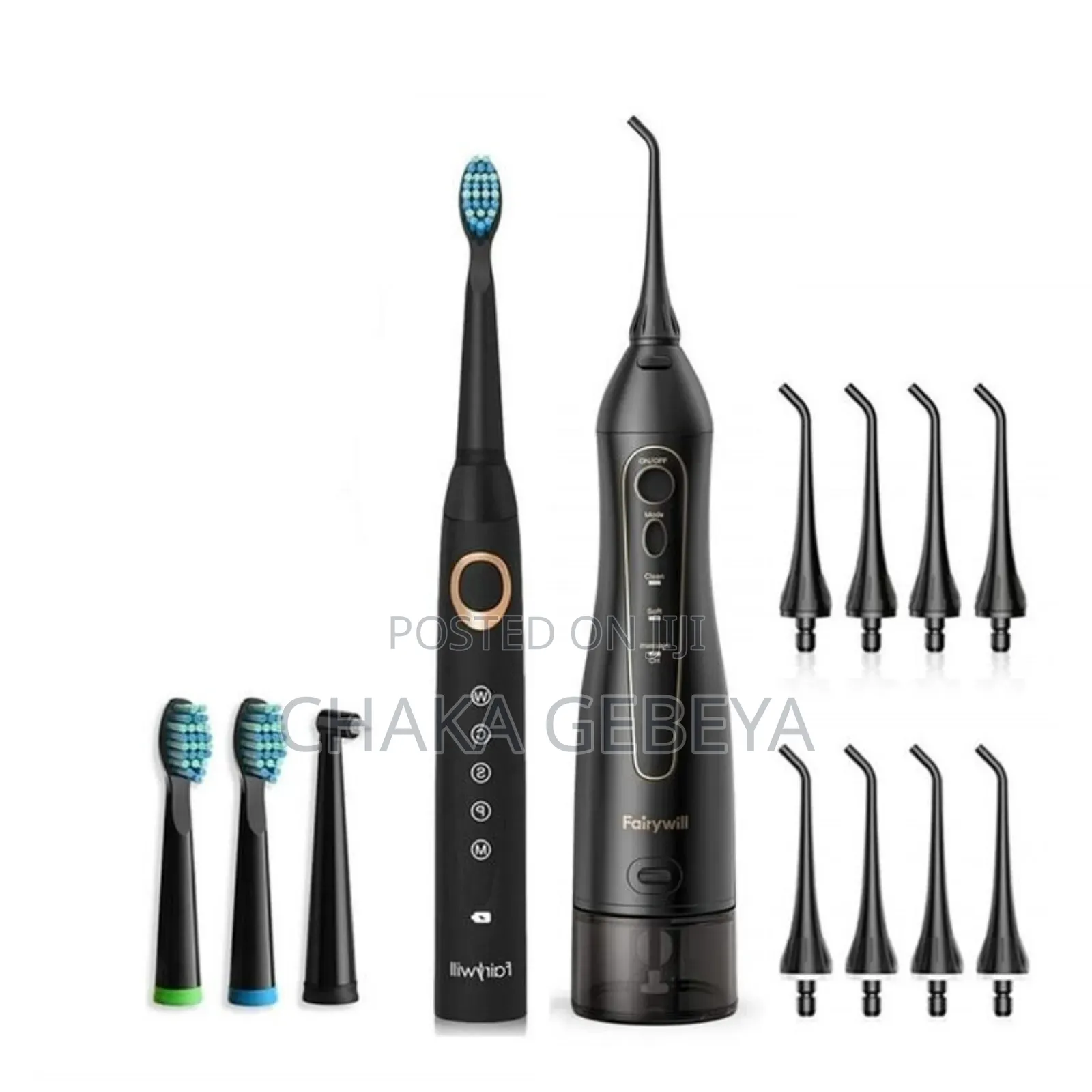 Sonic Toothbrush With Water Jet Cleaner