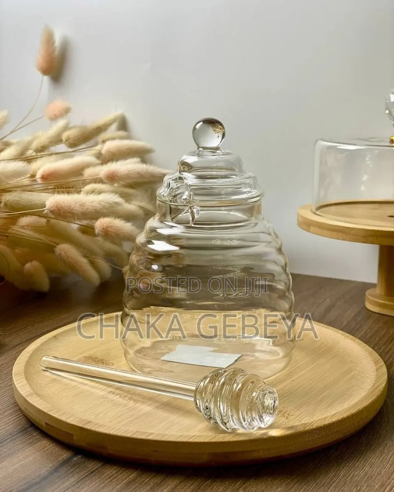 Glass Honey Jar