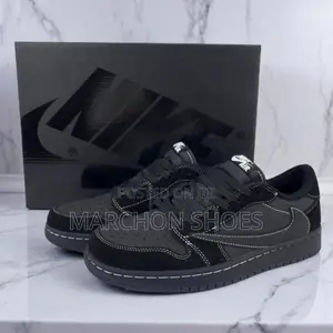 Nike Air Jordan 1 Retro Low Og Sp X Travis Scott “Black Phantom”