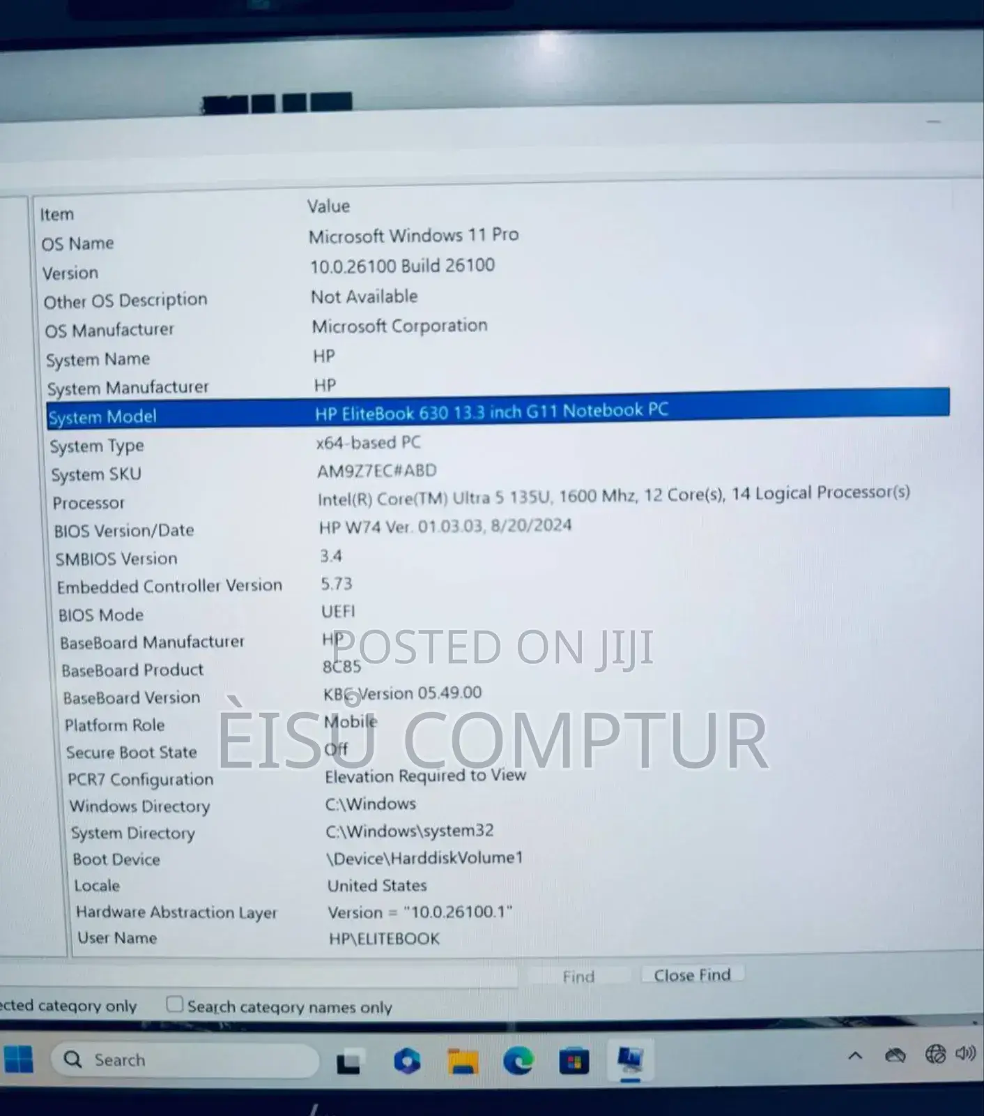 New Laptop HP EliteBook 840 16GB Intel Core Ultra 5 SSD 512GB