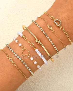 Photo - Vintage Gold Beaded Stackable Chain Bracelet