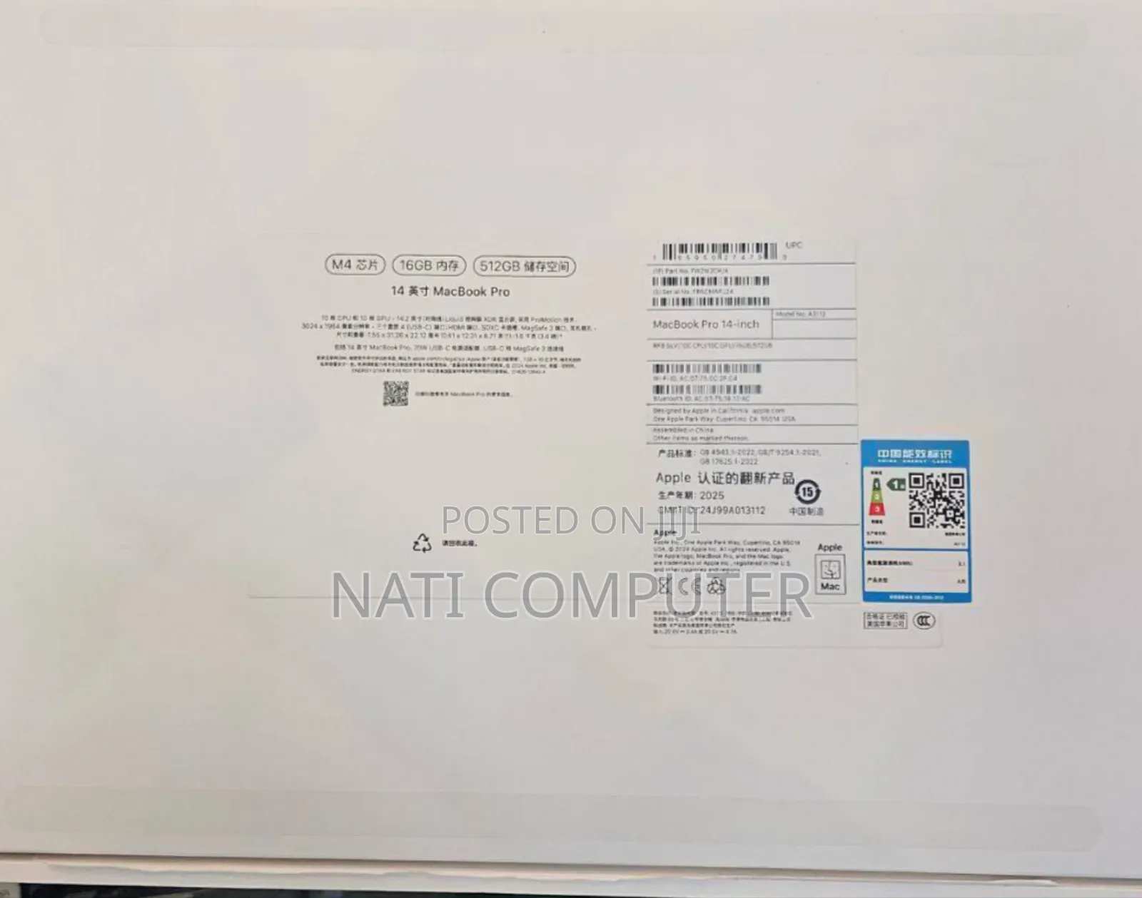 New Apple MacBook Pro 2024 M4 Max 14-inch 16GB Apple M4 Pro SSD 512GB