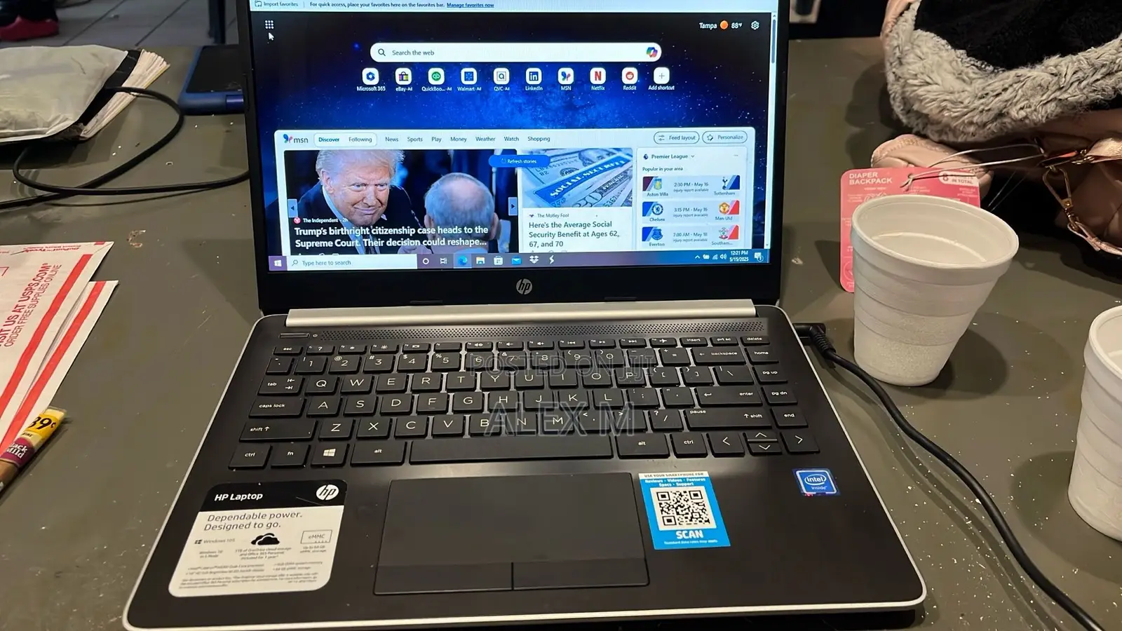 Laptop HP 15-Dw0037wm 4GB Intel Core I5 SSD 1T
