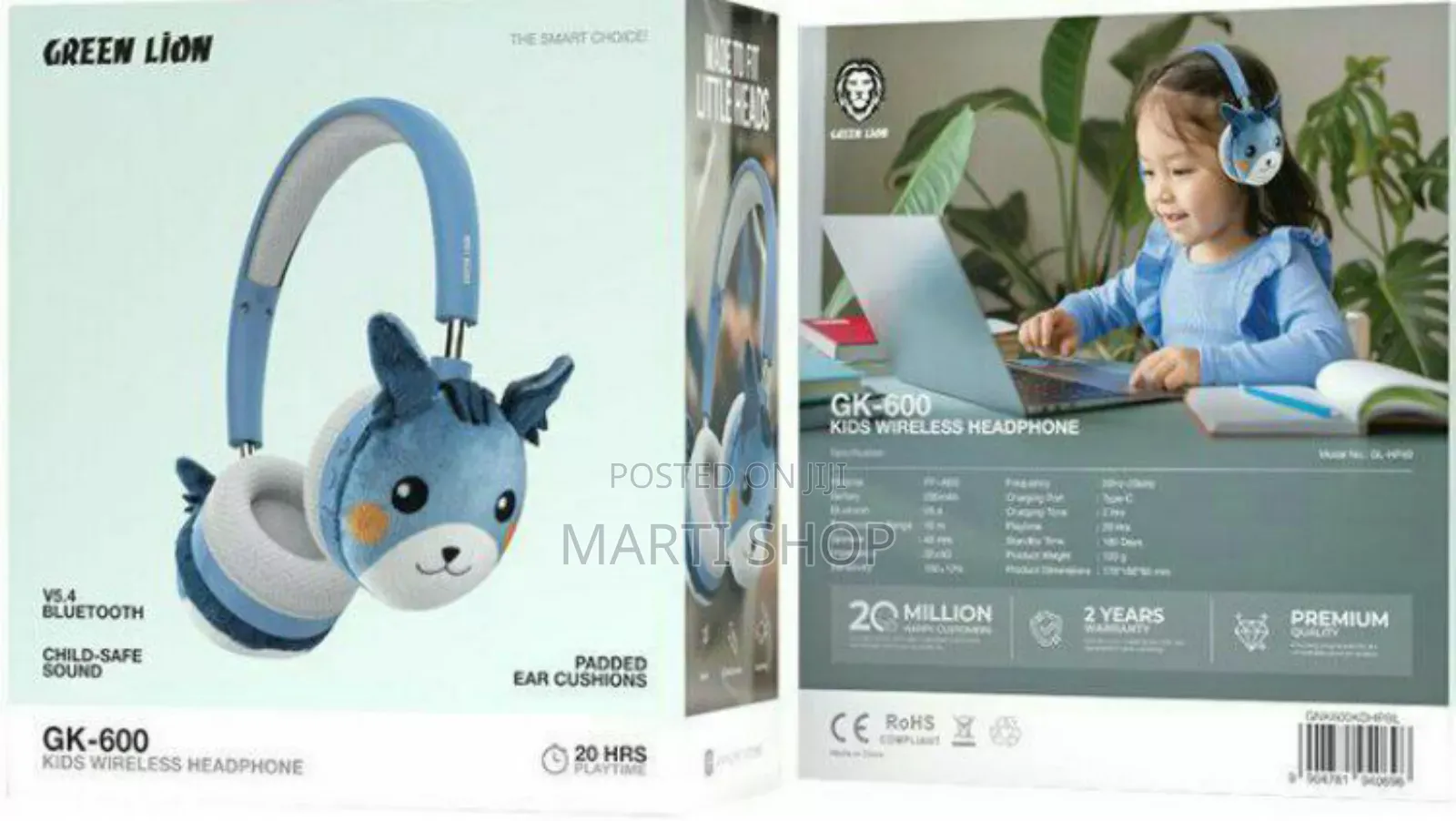 Green Lion Kids Wireless Headphone