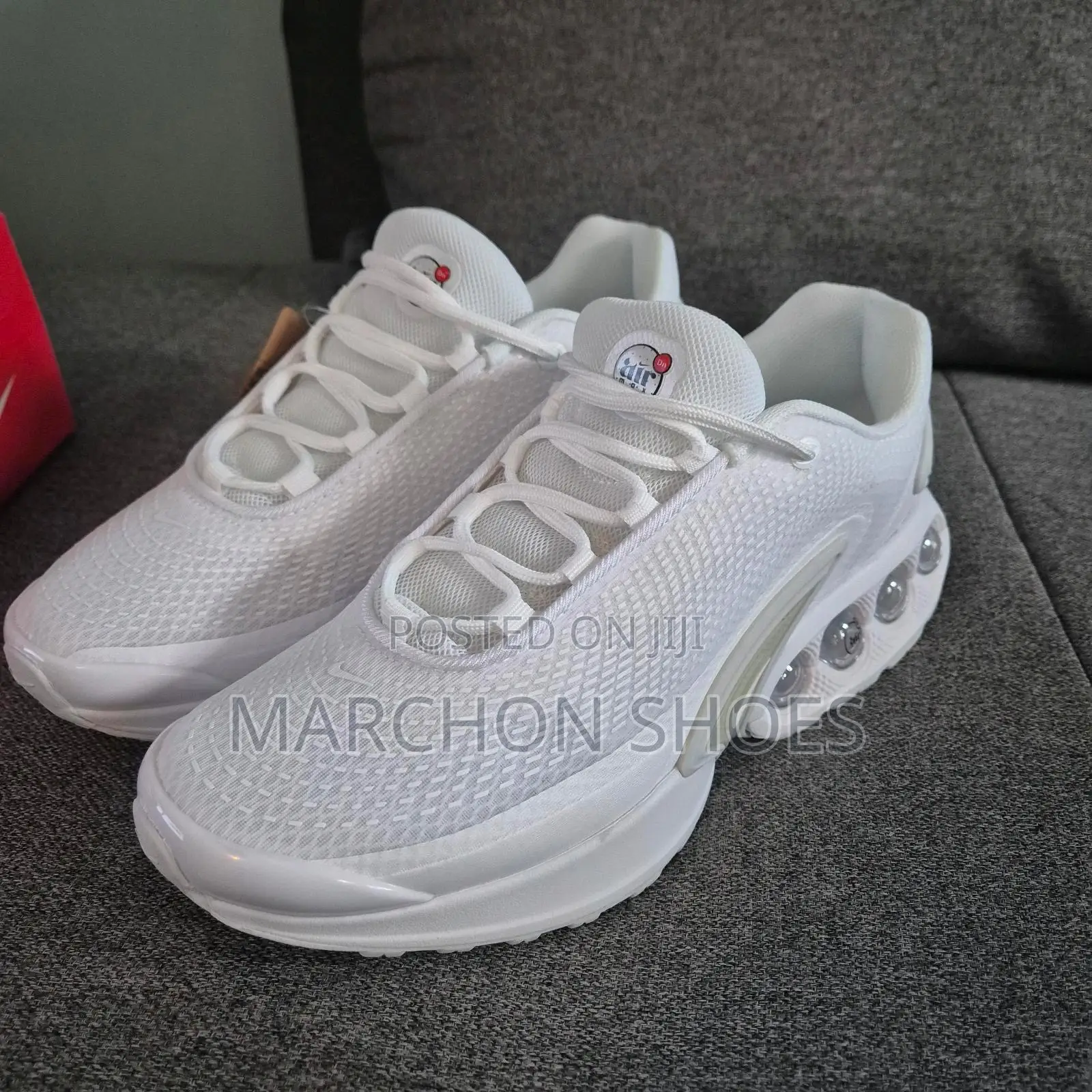 Nike Air Max Dn Shoe in a "Triple White"