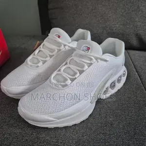 Nike Air Max Dn Shoe in a "Triple White"