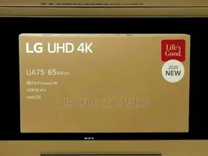 Lg Tv 65 Inch Tv Smart Uhd Webos Au75 Hdr10 Pro New 2025 Model Tv