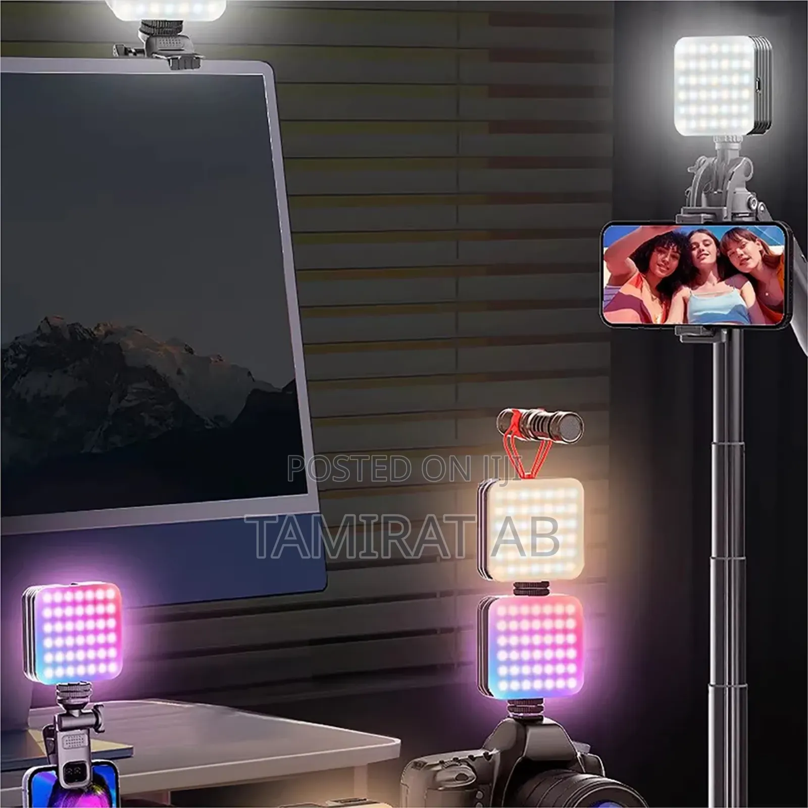 Go Des Gd-Ld1033 RGB Led Phone-Camera Top Light