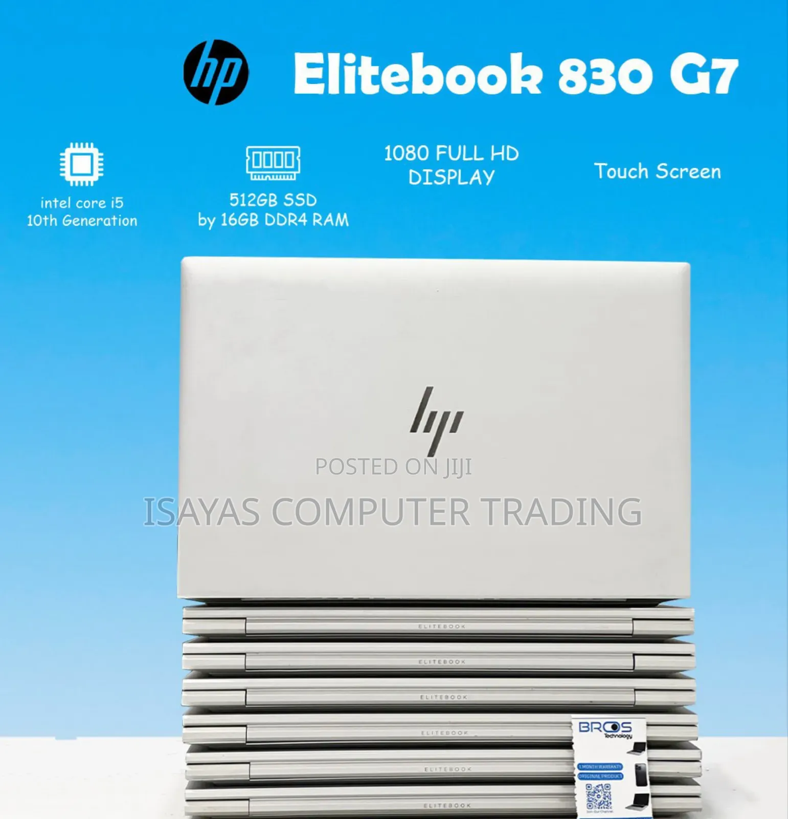 New Laptop HP EliteBook 830 G7 16GB Intel Core I5 SSD 512GB