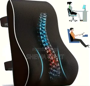 Photo - Oversized Memory Foam Lumbar Support Cushion, Slow Rebound Backrest P