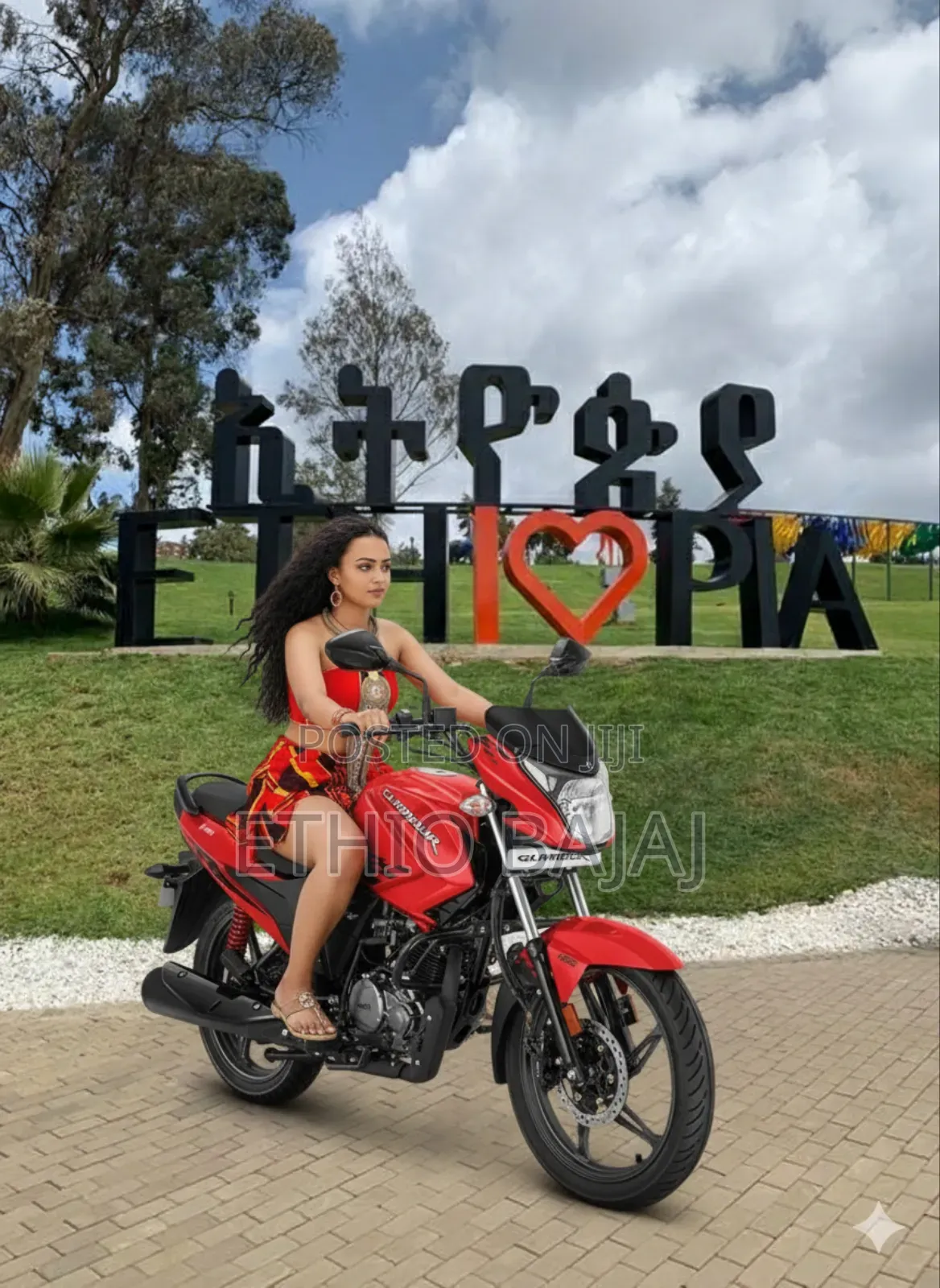 New Hero Glamour 2024 Red