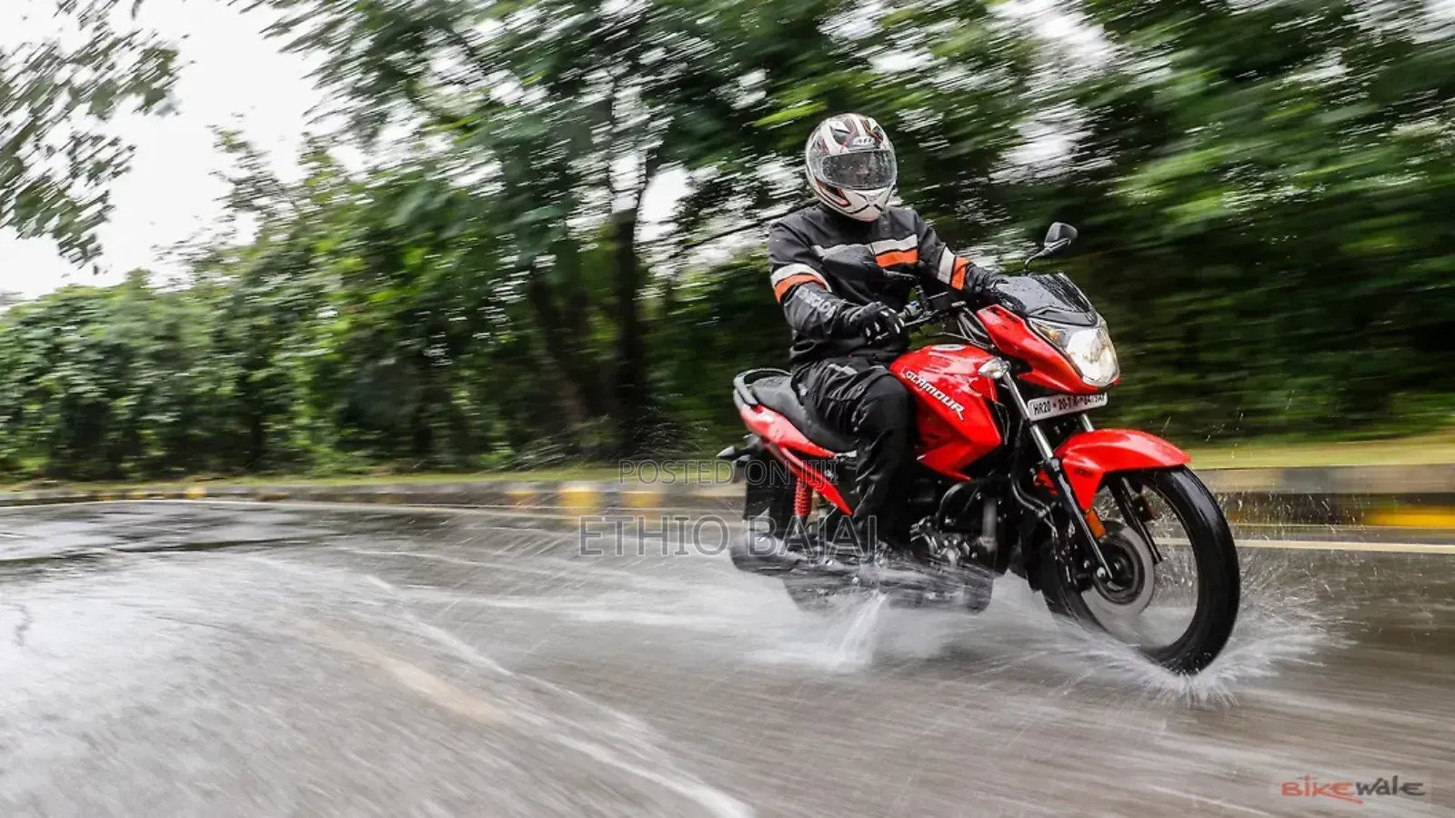 New Hero Glamour 2024 Red