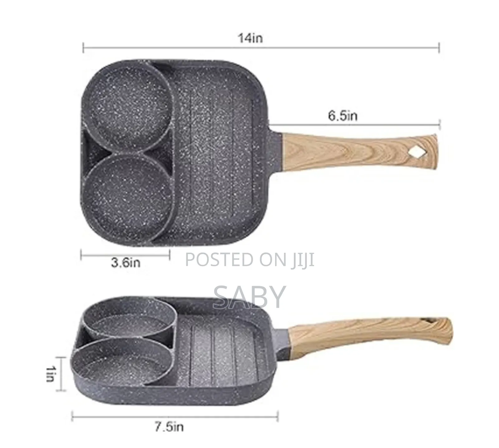 2 Hole Fry Pan