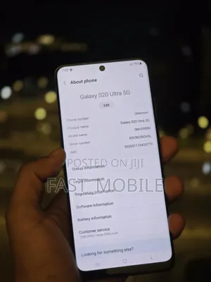 New Samsung Galaxy S20 Ultra 5G 256 GB Black