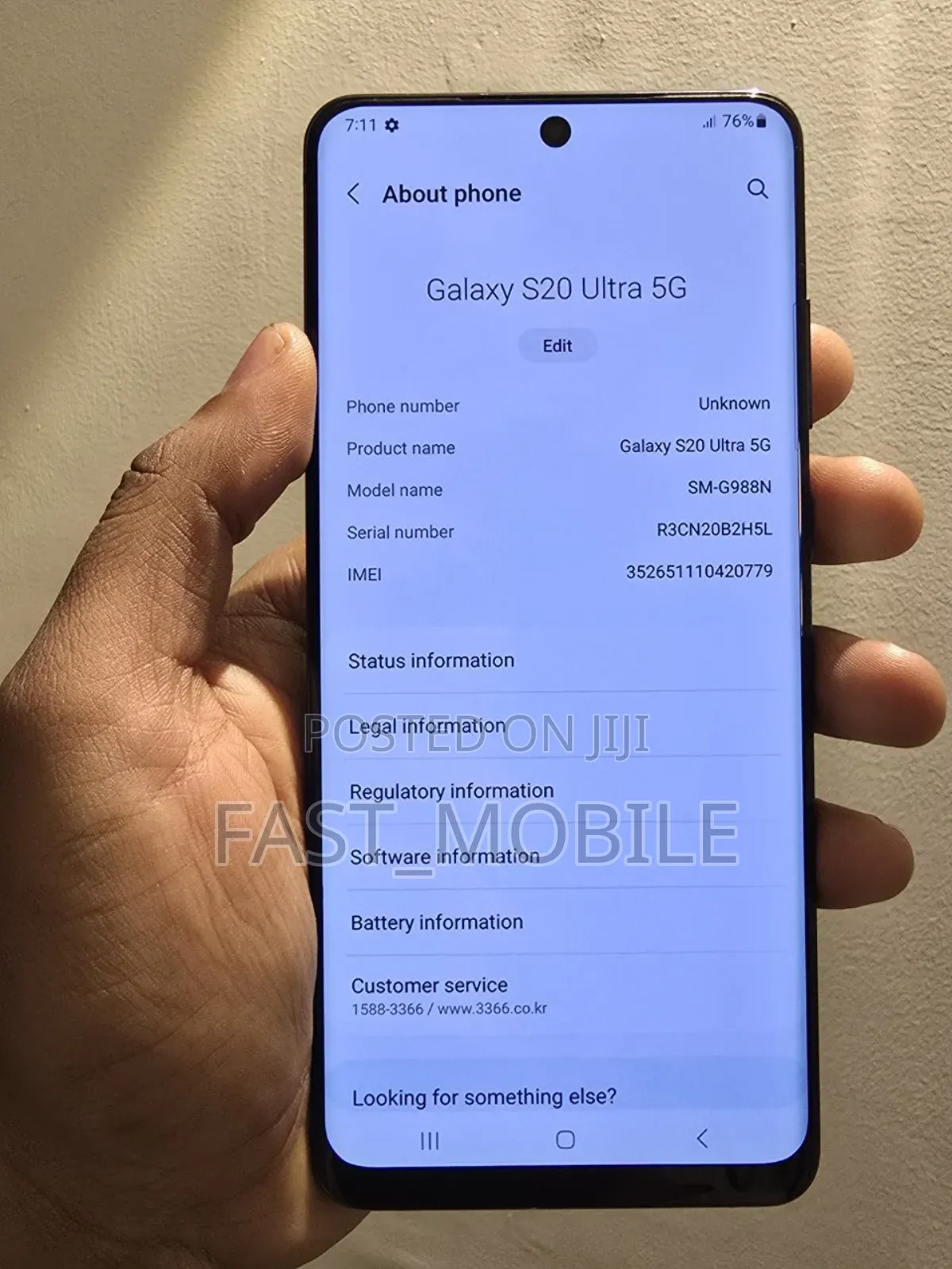 New Samsung Galaxy S20 Ultra 5G 256 GB Black