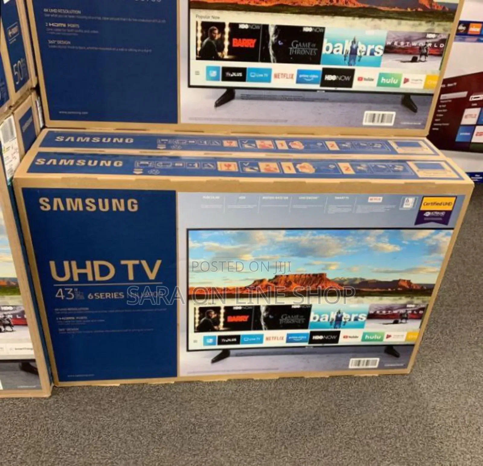 ♧Samsung 43" Uhd Smart Tv◆New Model ◇10year Warranty Free Delivery
