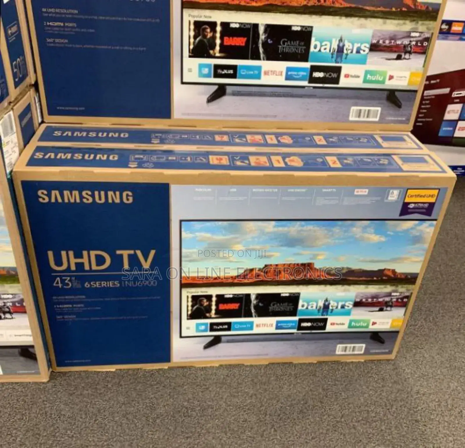 ♧Samsung 43" Uhd Smart Tv◆New Model ◇10year Warranty Free Delivery