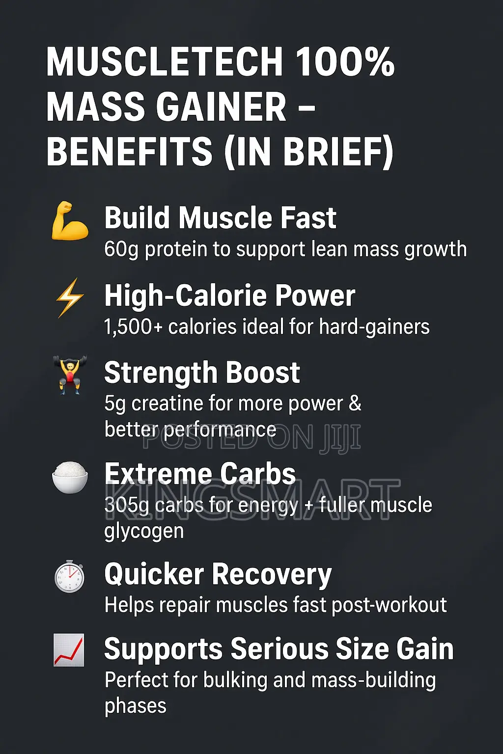 Muscletech 100% Mass Gainer 2.33kg