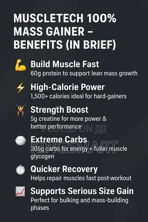 Muscletech 100% Mass Gainer 2.33kg