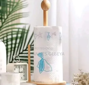 Photo - Bamboo Tewel and Tissue Stand