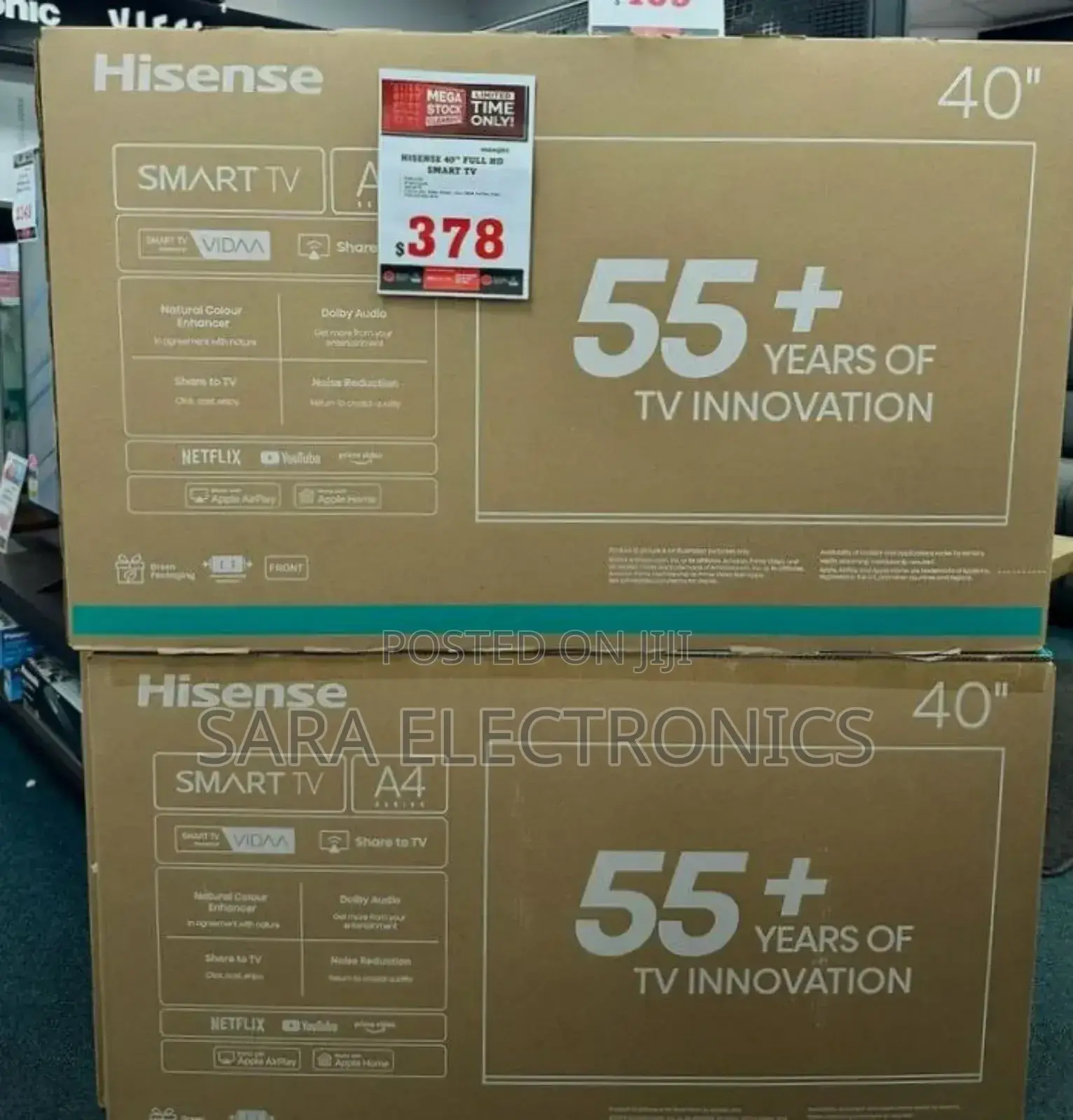 ♤Hisence 40" A4 Saries Uhd Tv ■ Free Delivery 10year Warranty