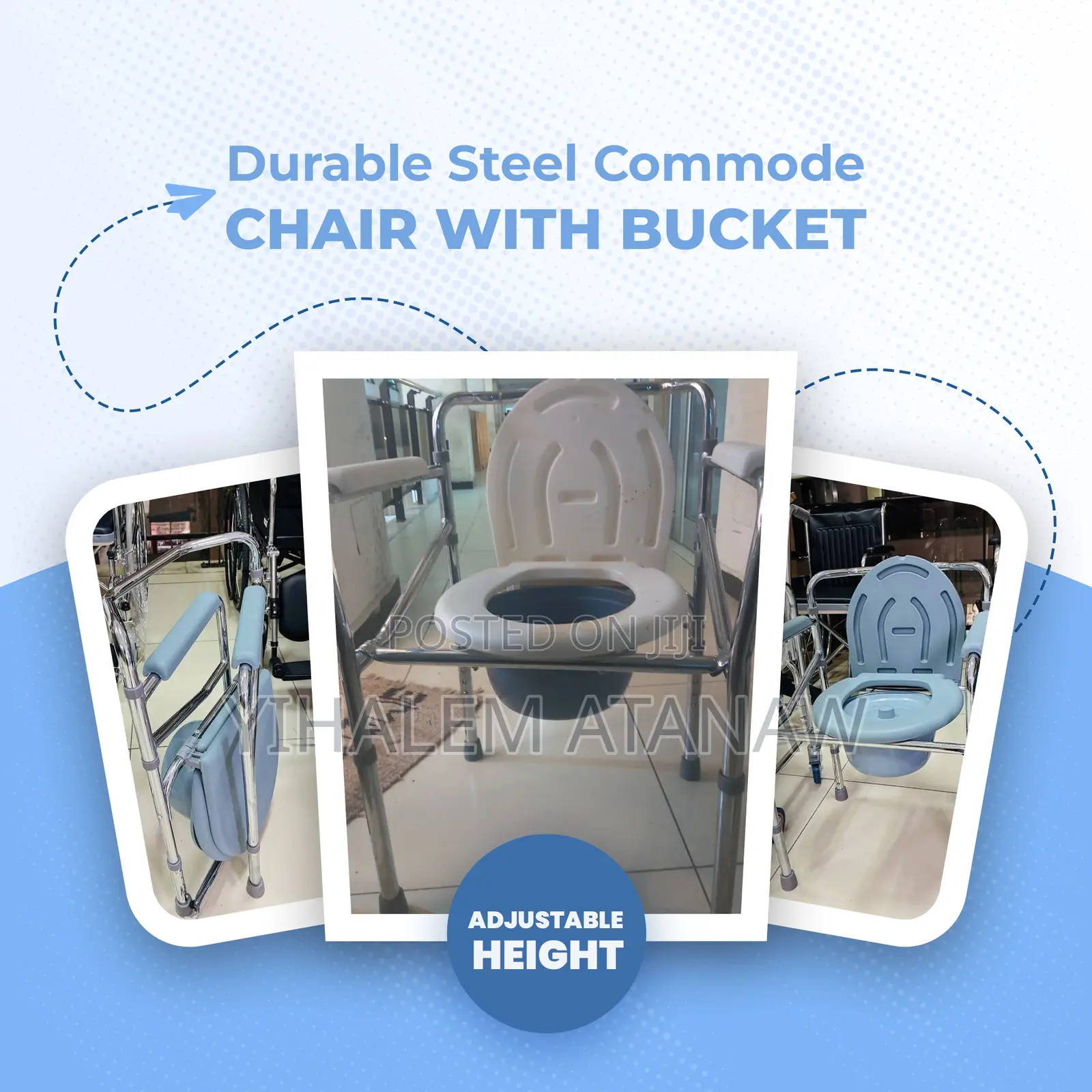 All-in-One Commode Wheelchair – Portable Easy to Use