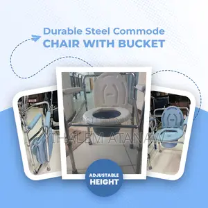 Photo - All-in-One Commode Wheelchair – Portable Easy to Use