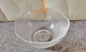 Photo - Transparent Glass Salad Bowl