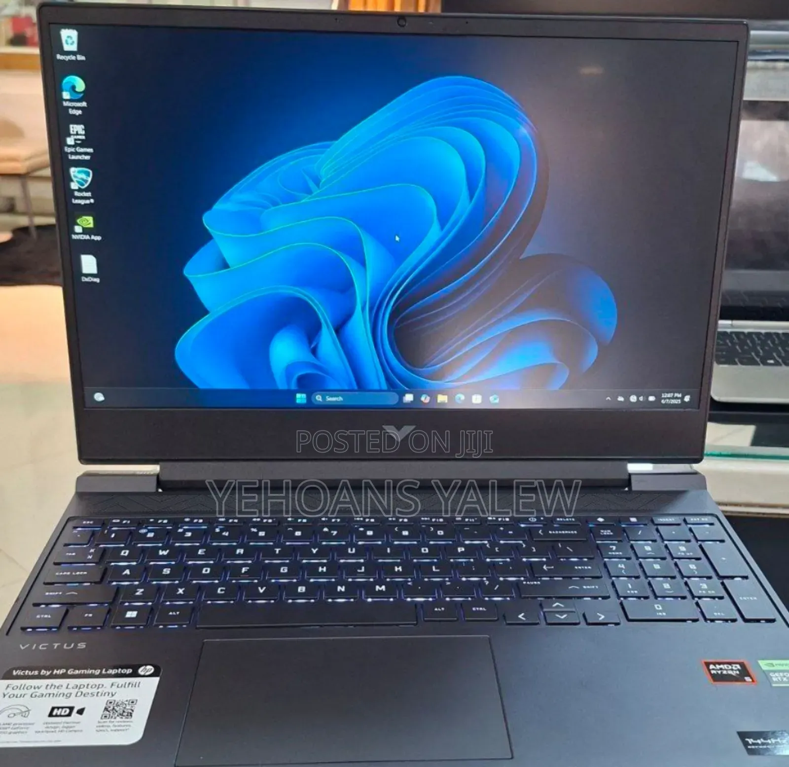 New Laptop HP Victus 15 16GB AMD Ryzen 5 SSD 512GB