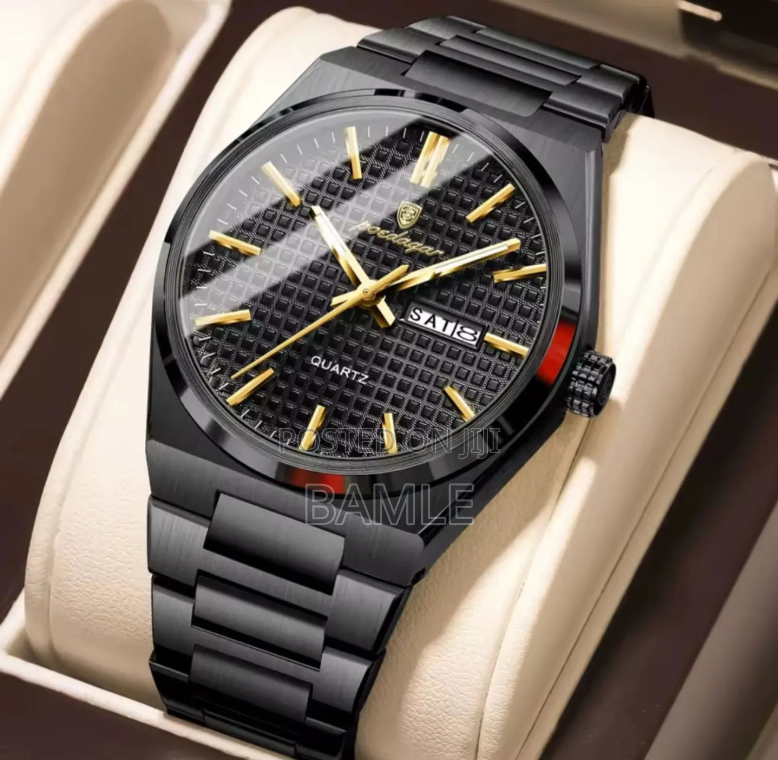 Brand+ Poedagar Luxury Men Watch Date Week Waterproof Lumino