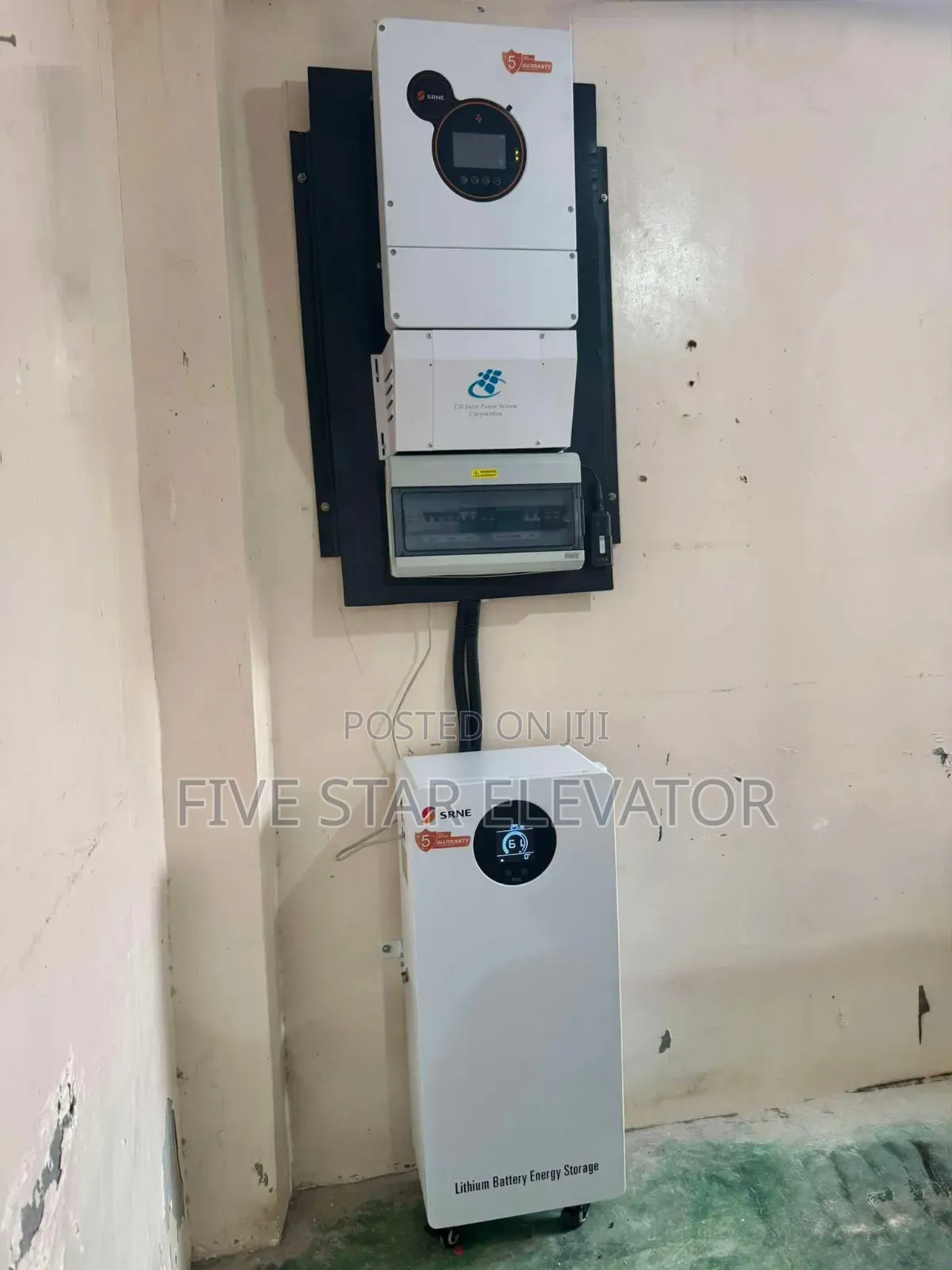 5kw Srne Hybrid Inverter + 5.12kwh Lithium Battery – Full Solar Packag