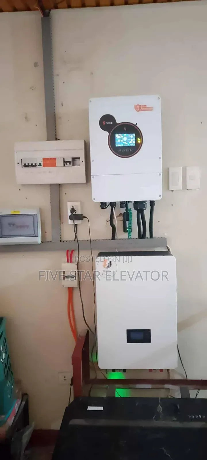 5kw Srne Hybrid Inverter + 5.12kwh Lithium Battery – Full Solar Packag
