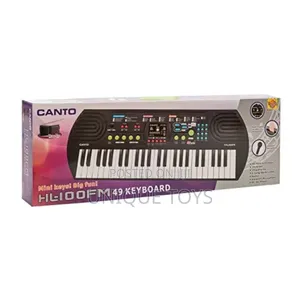 Canto 49-Key Electronic Keyboard – With Mic Built-in Radio