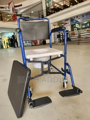Photo - Commode Foldable Strong Plated Wheelchair協力wheelchair片面wheelchair New