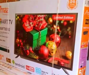 ♤Amaz 50" Smart Tv ◆ New Model ◇ 10year Warranty Free Delivery