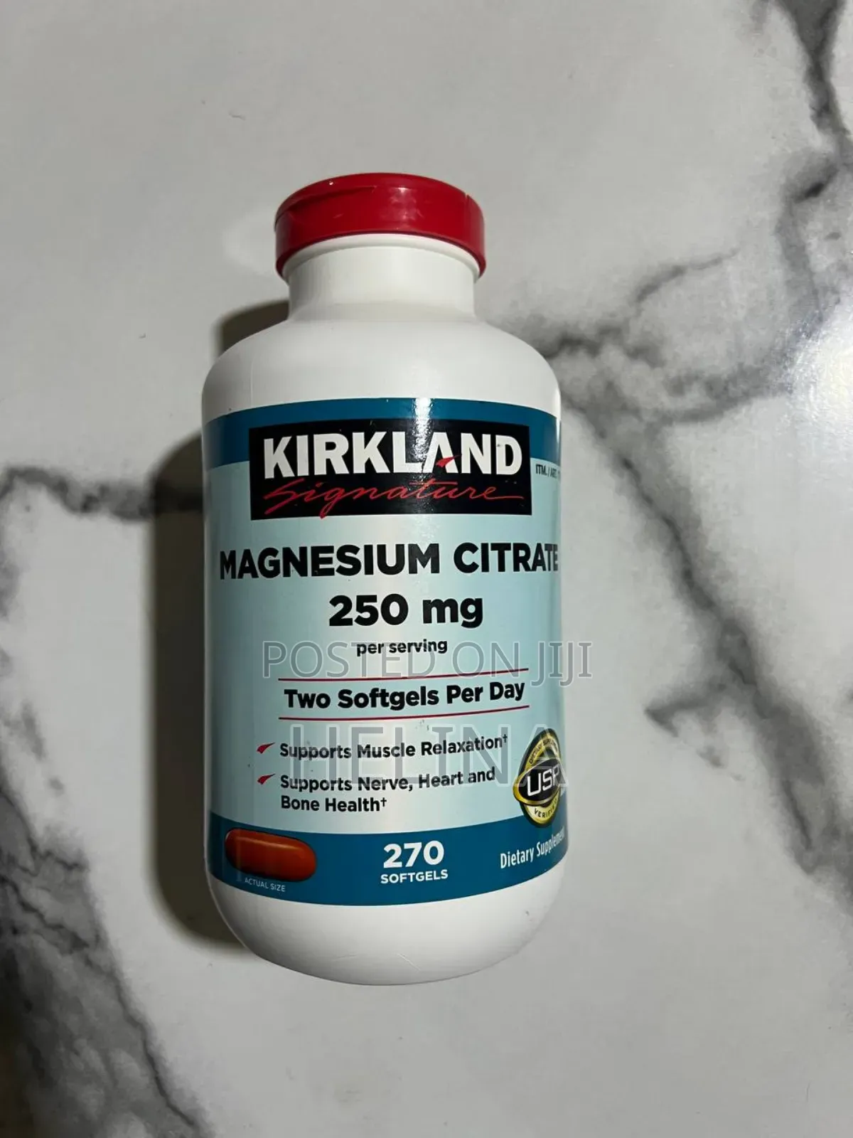 Kirkland Magnesium Citrate 250 Mg 270 Softgels Original From Usa