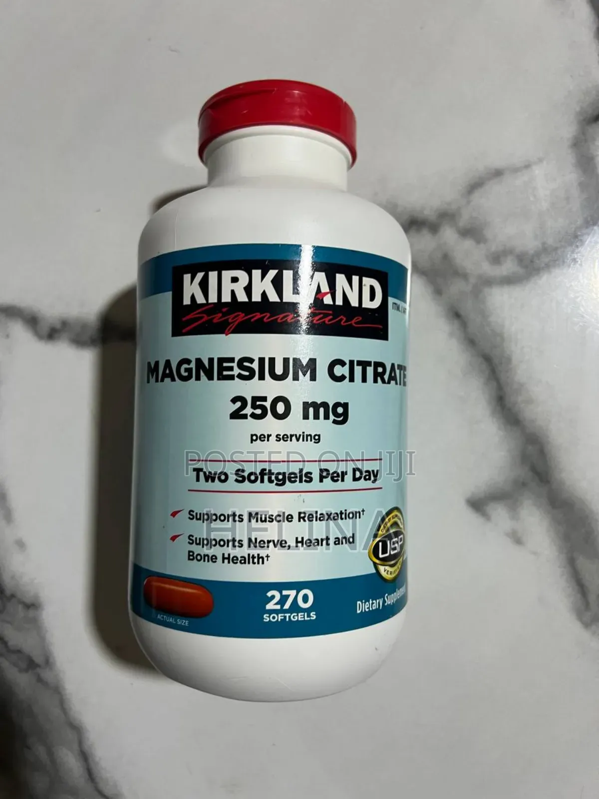 Kirkland Magnesium Citrate 250 Mg 270 Softgels Original From Usa