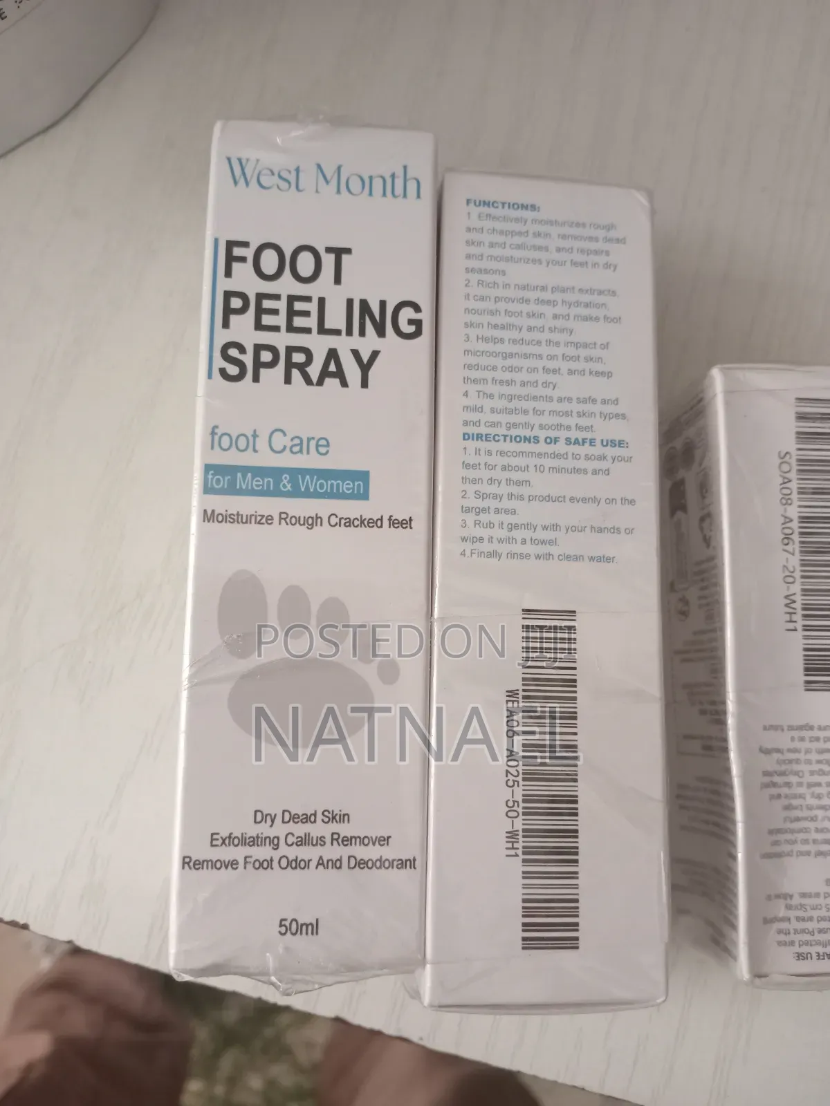West Month Foot Peeling Spray