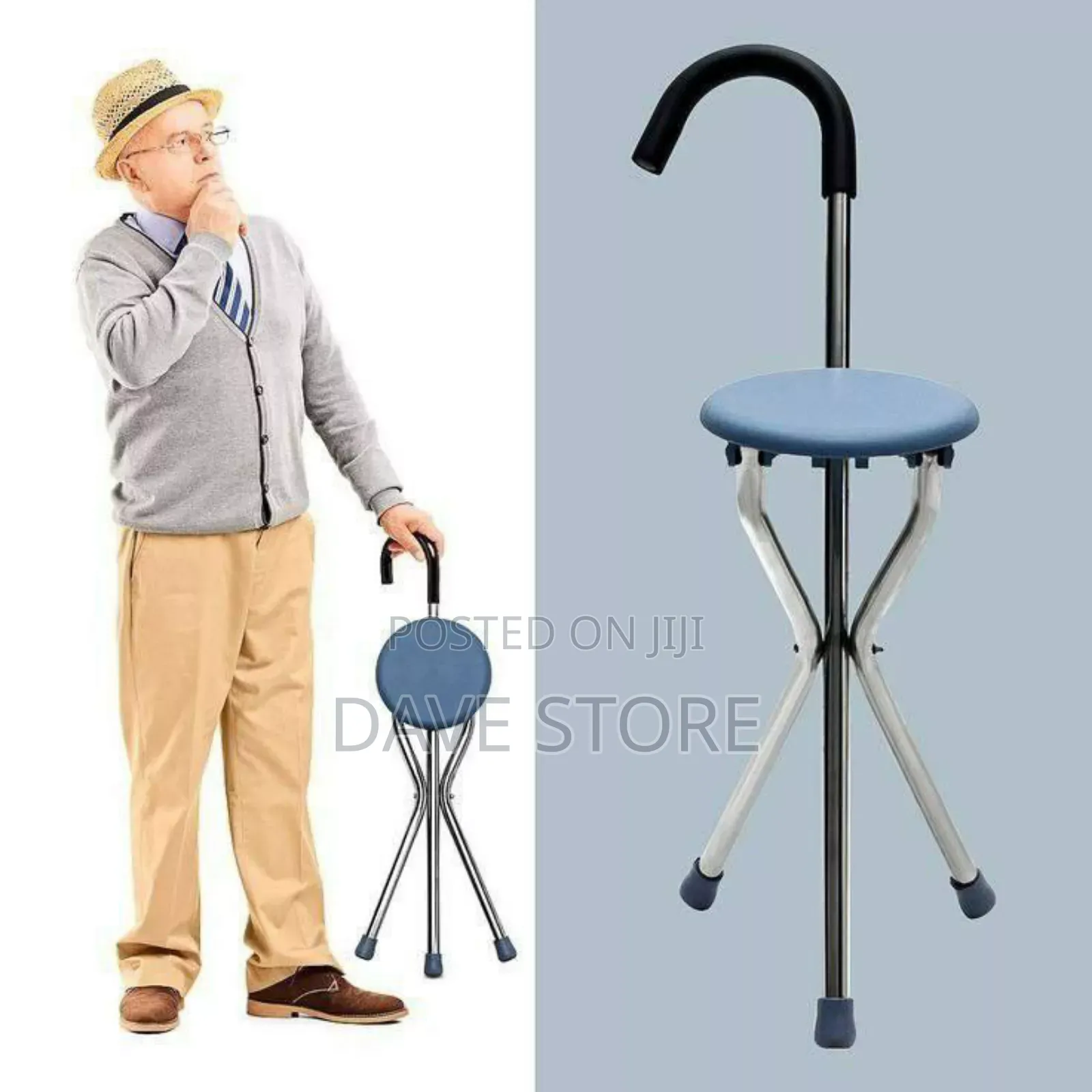 Foldable 3 Legged Walking Stick