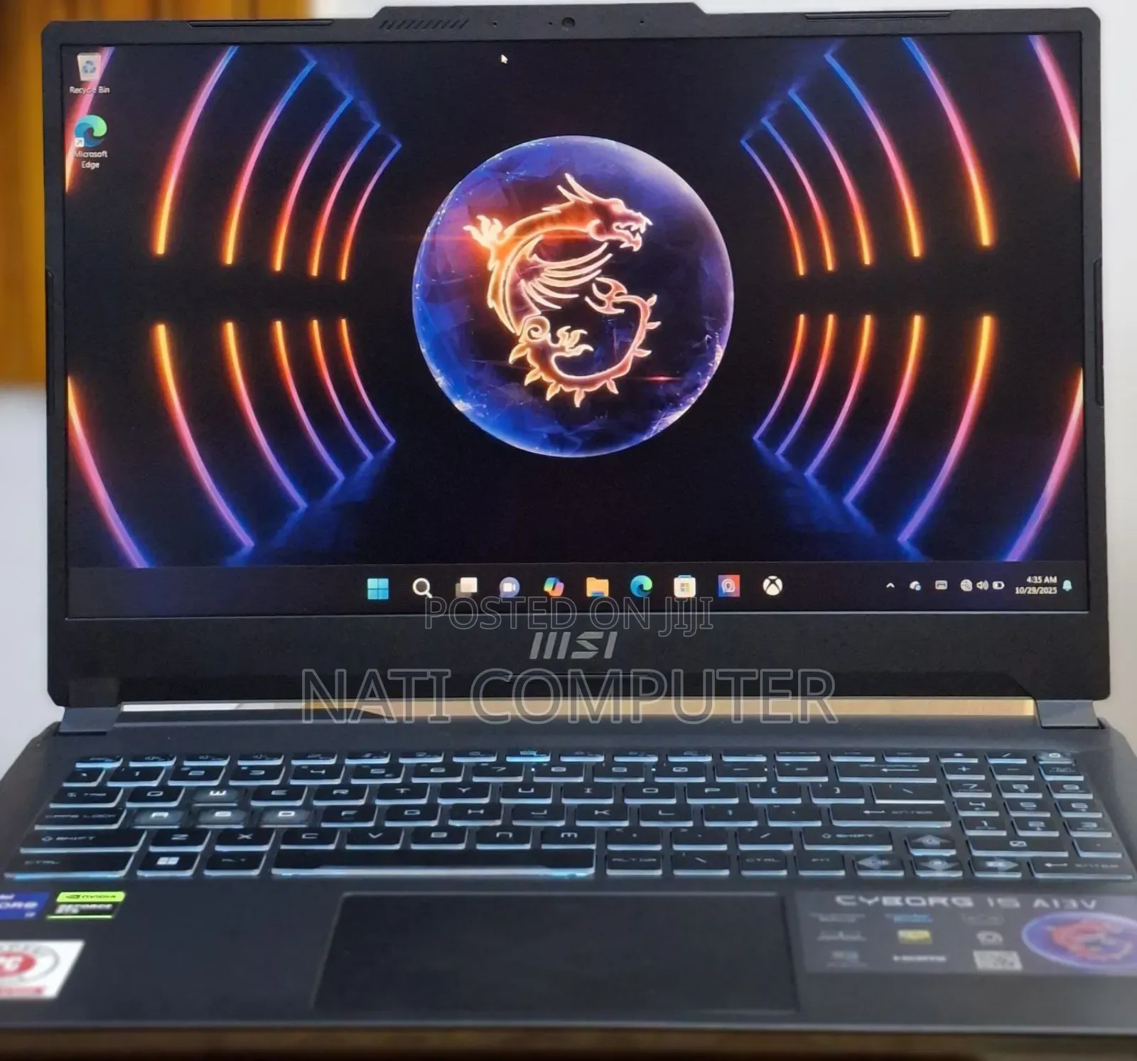 New Laptop MSI Katana 15 16GB Intel Core I7 SSD 512GB