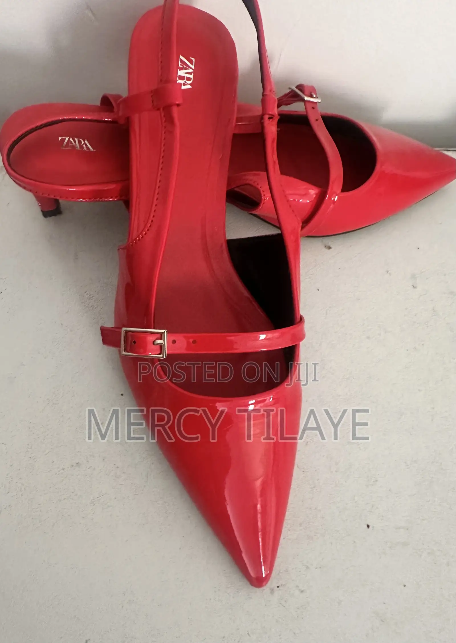 Red Zara Kitten Heels
